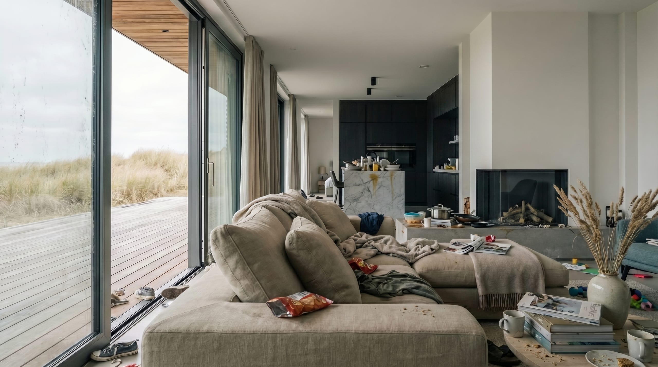 Villa voor de schoonmaak